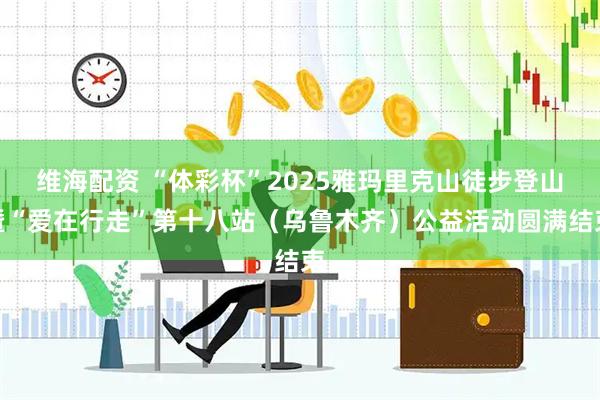 维海配资 “体彩杯”2025雅玛里克山徒步登山暨“爱在行走”第十八站（乌鲁木齐）公益活动圆满结束