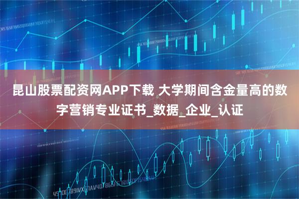 昆山股票配资网APP下载 大学期间含金量高的数字营销专业证书_数据_企业_认证